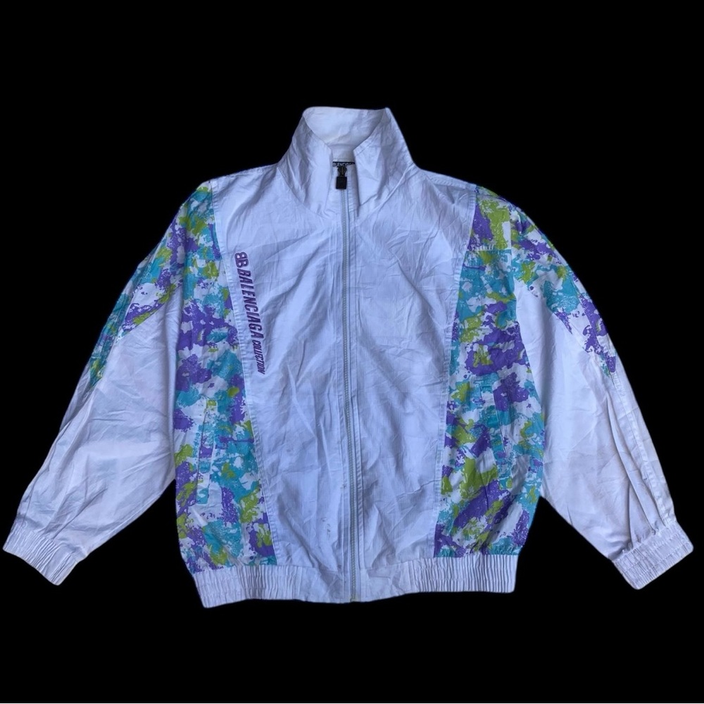 Balenciaga White Zip-Up Jacket